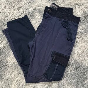American Rag Blue Cargo Pants with Elastic Waistband